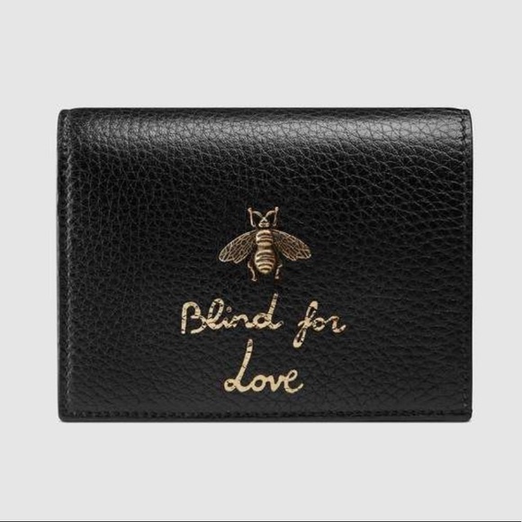 Gucci Handbags - Gucci Anamalier Card Case Wallet Blind For Love